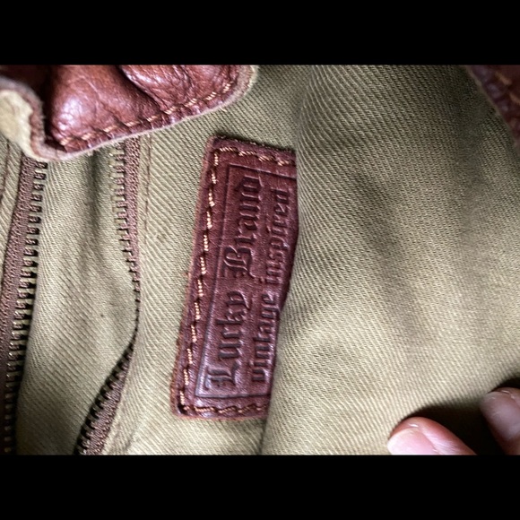 Lucky purse brown leather good condition - Picture 5 of 6